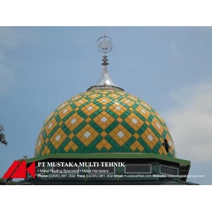 Kubah Masjid Enamel/Panel Warna