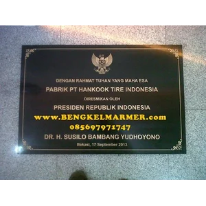 BENGKELMARMER.com Informasi Daftar  Prasasti Peresmian Gedung Kantor Marmer Granit Terbaru Terlengkap  Di Jakarta