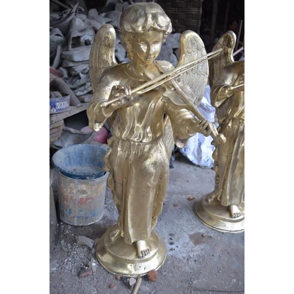 www.BENGKELMARMER.com Patung Angel Malaikat Bahan Logam Kuningan Tinggi 70cm Berat 8kg Eksklusif