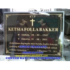 www.bengkelmarmer.com Batu Nisan dan Monumen Plakat Prasasti Pemakaman Kuburan  TPU MENTENG PULO JAKARTA 2
