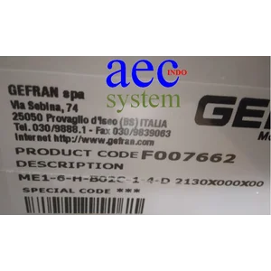  Boom Lift ME1 Seri AEC Indo System Pegadungan Jakarta Barat GEFRAN Indonesia