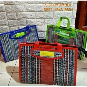 Tas Tikar Belanja Tenun Rajut