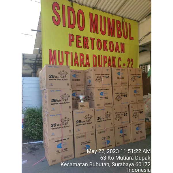 Wakul Tempat Nasi Tutup Aluminium Jawa