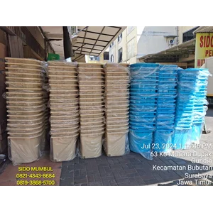 Bak Mandi Plastik Sudut Segi Lucky Star