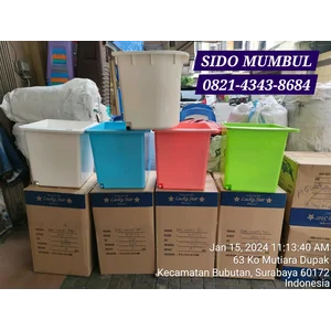 Bak Mandi Plastik Sudut Segi Lucky Star
