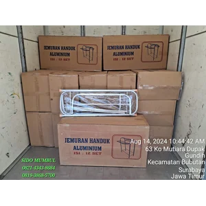 Jemuran Handuk Baju Aluminium Minimalis