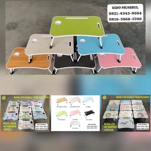 Meja Lipat Belajar Polos Karakter