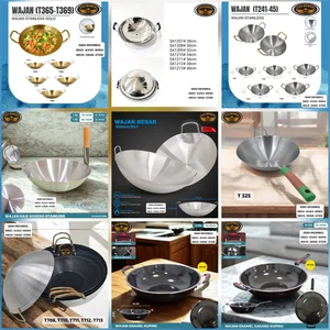 Wajan Nasi Goreng Stainless Enamel Gagang Kuping