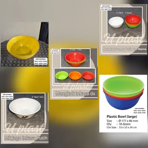 Mangkok Plastik Warna Putih Jago