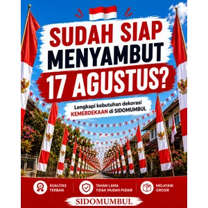 Umbul Umbul Bendera Merah Putih Agustusan HUT Kemerdekaan