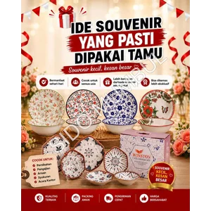 Piring Mangkok Keramik Motif Polos Winston  Elegan Minimalis 