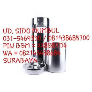 Tong Tempat Sampah Dust Bin Standing Ashtray Stainless Steel