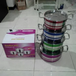 Panci Set Stockpot Steamer Stainless Steel