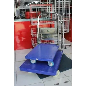 Folding Goods Trolley Push Push Pulley Small Trolley Size 72 × 45.7 × 81.4 cm Capacity 100 kg