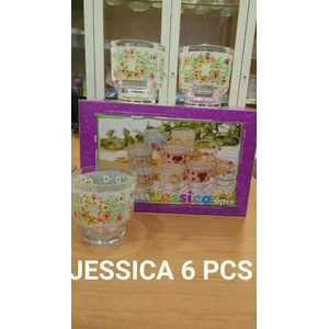 Gelas Pitcher Toples Set Kaca Suguhan Sajian Lebaran