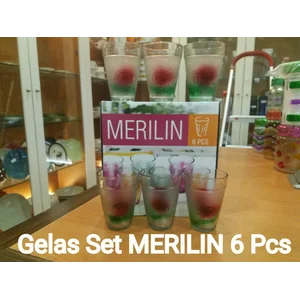 Gelas Pitcher Toples Set Kaca Suguhan Sajian Lebaran