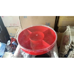 Candy Tray Toples Mika Kue Kering Manisan Bulat Sekat Lebaran Idul Fitri Nuai Tantos