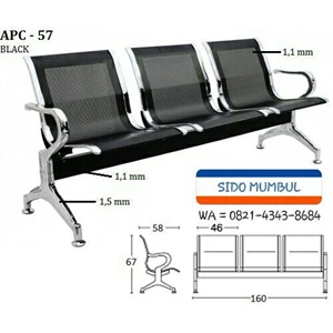 Airport Waiting Bench Stainless Steel 3 and 4 Seater
