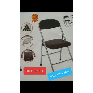 Kursi Sandar Lipat Stainless Steel Merah