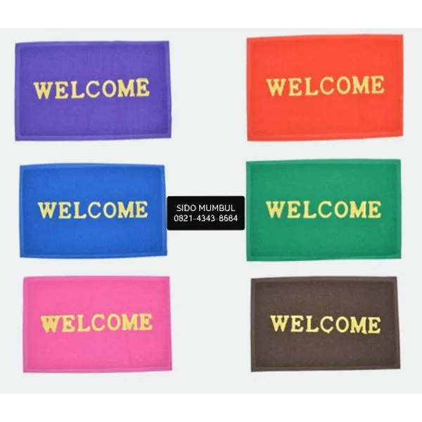 Keset Lantai Alas Kaki Karet Welcome