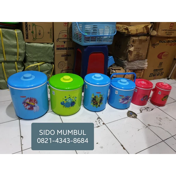 Rice Bucket Rantang Tunggal Thermo Plastik Maspion