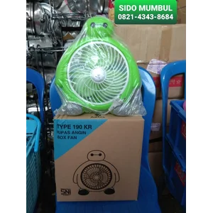 Desk Box Fan Kipas Angin Duduk Kotak Karakter