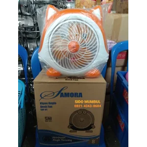 Desk Box Fan Kipas Angin Duduk Kotak Karakter