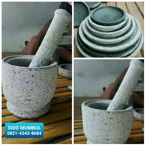 Cobek Ulek Lumpang Alu Batu