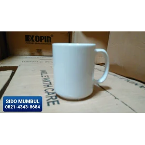Mug Cangkir Keramik Polos Promosi Sablon Emboss Hadiah