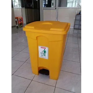 Tong Tempat Sampah Plastik Pedal Injak Kamar Rumah Sakit Kelas Sekolah Green Leaf Maspion Lucky Star Lion Star