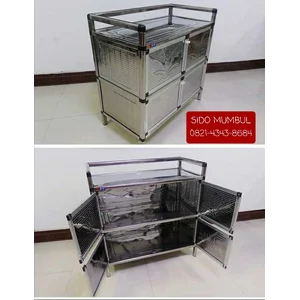 Lemari Piring Susun  Stainless Steel