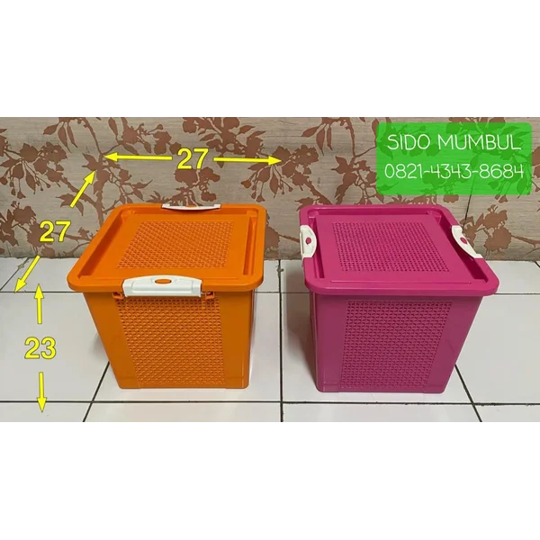 Multi Box Kotak Rotan Plastik Berkatan