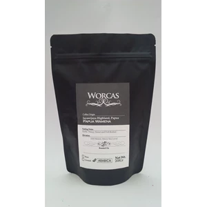 Drink Coffee Arabica coffee Papua Wamena 200 grams (powder)-Worcas Coffee