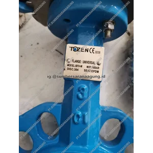 Butterfly Valve Tozen Disc SS 304 Type lever