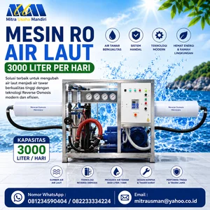 Mesin RO Air Laut 3000 Liter per hari