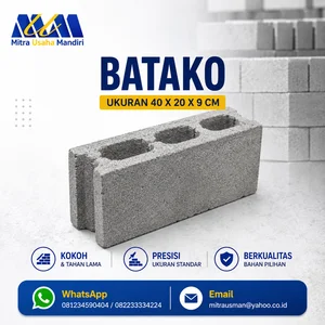 Batako Ukuran 40 x 20 x 9 cm Berat 8 Kg