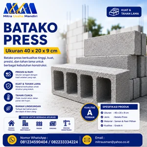 Batako Press Ukuran 40 x 20 x 9 cm