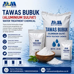 Tawas Bubuk (Aluminium Sulfat) Kemasan 25kg/1kg/500gr Water Treatment Chemical