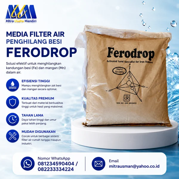 Media filter air penghilang besi Ferodrop
