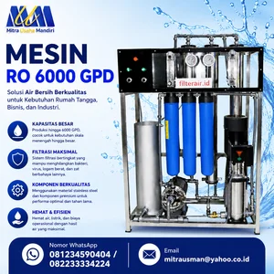 Mesin RO 6000 GPD (Reverse Osmosis)