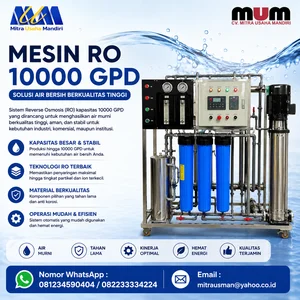 Mesin RO 10000 Gpd Kapasitas 1000 Liter Per Jam