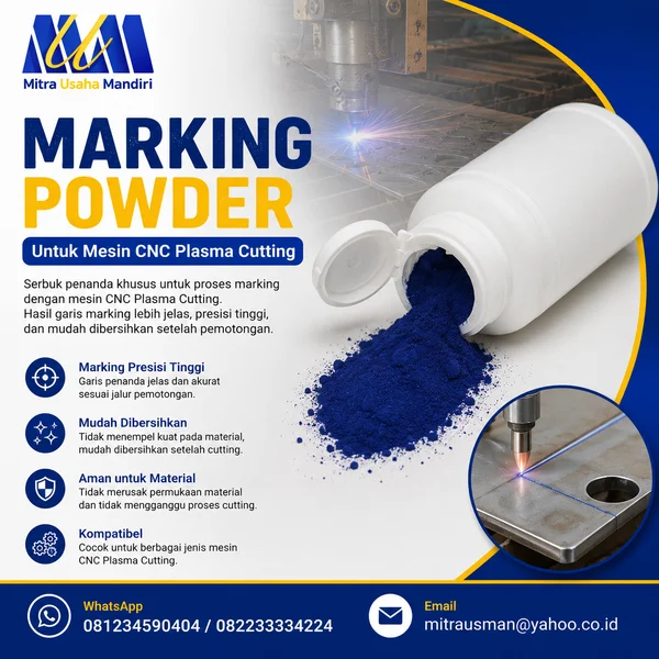 Marking Powder untuk mesin CNC Plasma Cutting