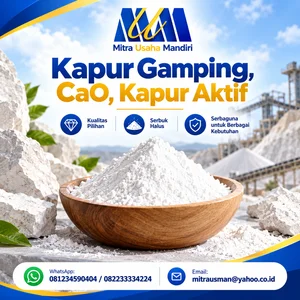 kapur gamping CaO Kapur Aktif