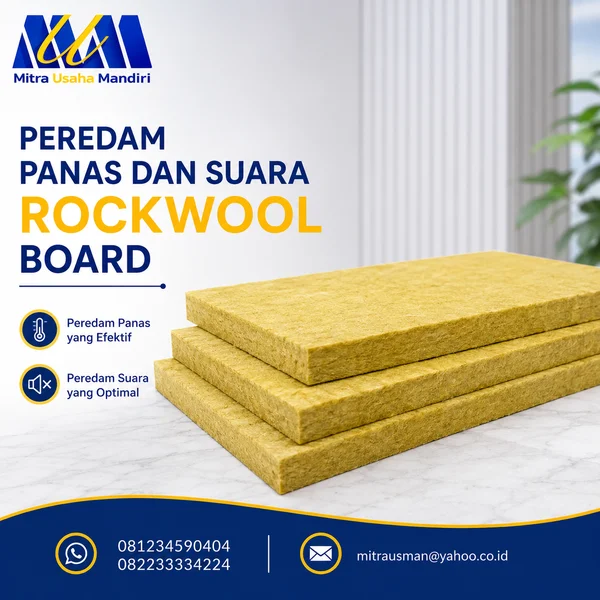 Peredam Panas Dan Suara Rockwool Board