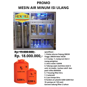 Mesin Air Minum Isi Ulang Paket Hemat Mesin Sterilisasi Minuman
