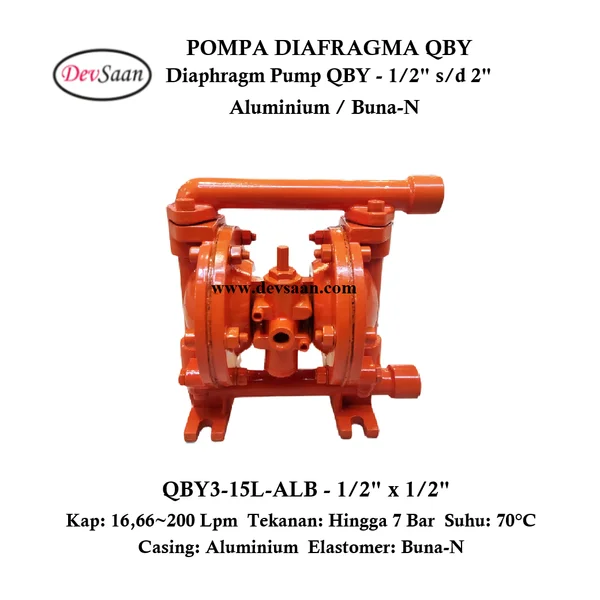 Diaphragm Pump QBY3-15L-ALB Pompa Diafragma QBY 1/2"