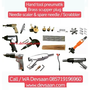 Needle Scaler JEX 28 - 350 mm - IMPA 59 04 64 - Air inlet 1/2"