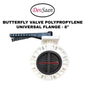 Butterfly Valve Polypropylene 8" Flange Universal Standard - 200 mm