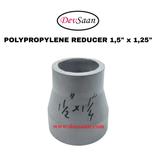 Polypropylene Reducer 1.5" x 1.25" - 50 mm x 40 mm