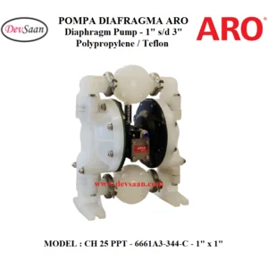 Diaphragm Pump CH-25 - 1" x 1" PPF46 - 6661A3-344-C 